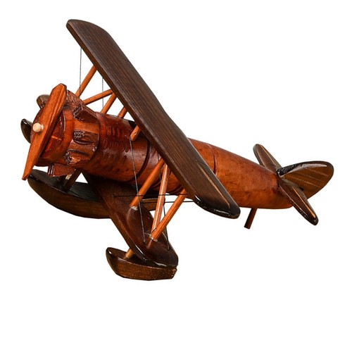 Holz Vintage Flugzeug Modell Deko Kreativer Schreibtisch Retro Flugzeug Dekoration N