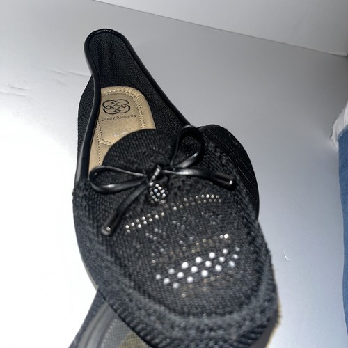 Woman Shoes 9.5 M Daisy Fuentes Dallas Black Flats Loafers Memory Foam - Picture 7 of 7