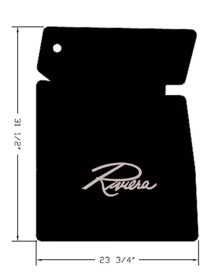 ¡NUEVO! Par de alfombrillas delanteras negras Buick Riviera 1963-1965 logotipo bordado Foto 4 de 4