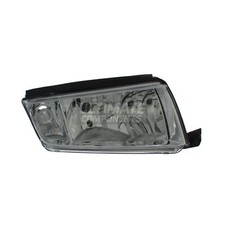 Faro Principal Izquierdo Halógeno Hella Para Skoda Fabia II (y Algunos VW), Con Motor De Ajuste, Sin Bombillas