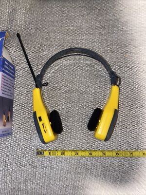 Vintage Suntone AM/FM Foldable Headphone Radio Yellow 1995 RR407