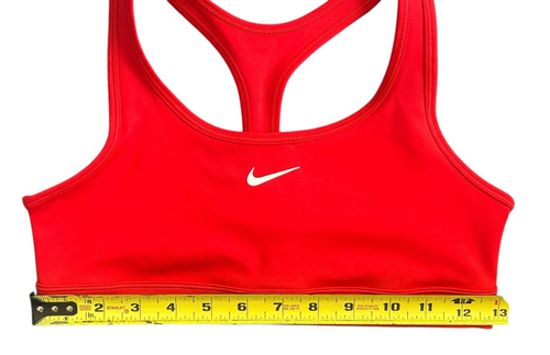 Nike Dri-fit Girls Kids Training Sports Bra Red FJ716-657 Size Large - Picture 7 of 8