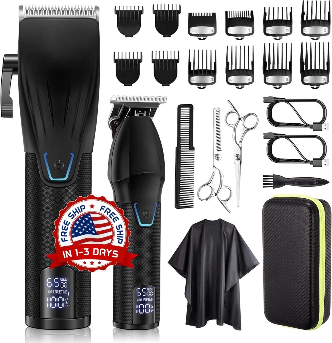 Maquina Para Cortar Cabello Recargable Cortadora de Pelo