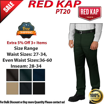Red Kap PT20 Mens Industrial Work Pant With Pockets