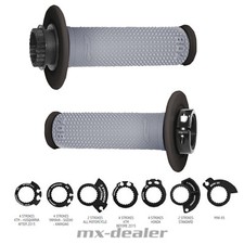 Lock On Griffe Griffgummis Schraubgriffe Enduro Progrip 708 SCS Grau Motocross