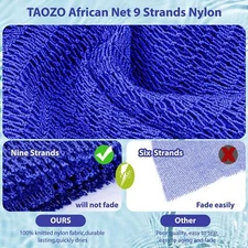 African Net Sponge Authentic African Exfoliating Net Sponge Long Net Bath Sponge