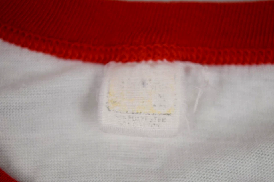 Camiseta Universitaria Vintage Talla S/M Años 70 Arizona State Embellecida Hombros Timbre Foto 3 de 4