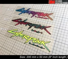 Cyberpunk 2077 Sticker Car JDM Computer Laptop Reflective