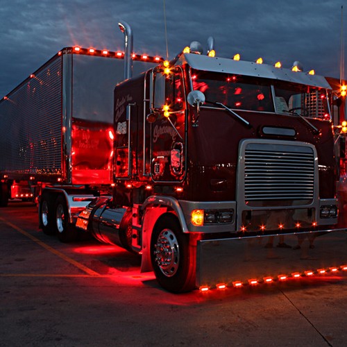 3/4" 12v Marker Light Led Bullet Red Truck Trailer Rv Round Side Lamp Waterproof - Picture 4 of 10