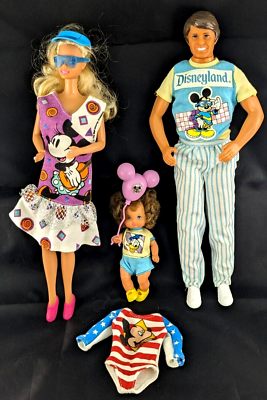 Heart Family ディズニー　ドール　バービー　ドナルド　＆　プルート VTG DISNEY Barbie Doll Heart Family Visits Disneyland Ken Dad Boy