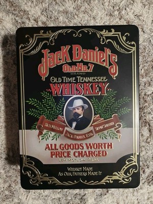  Jack Daniels Old No 7 Tennessee Whiskey Collectible Tin Box w/ Foam Insert