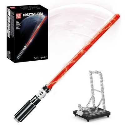 Mould King 10237 Lightsaber Building Set with Holder Rack and LED Light, Ulti...