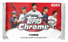 2026 TOPPS CHROME TEAM SAMURAI JAPAN BASEBALL Single Pack Brand New Presale QTY