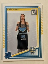 2025 Panini Donruss Rated Rookie Ajsa Sivka rookei card #93 Chicago Sky WNBA