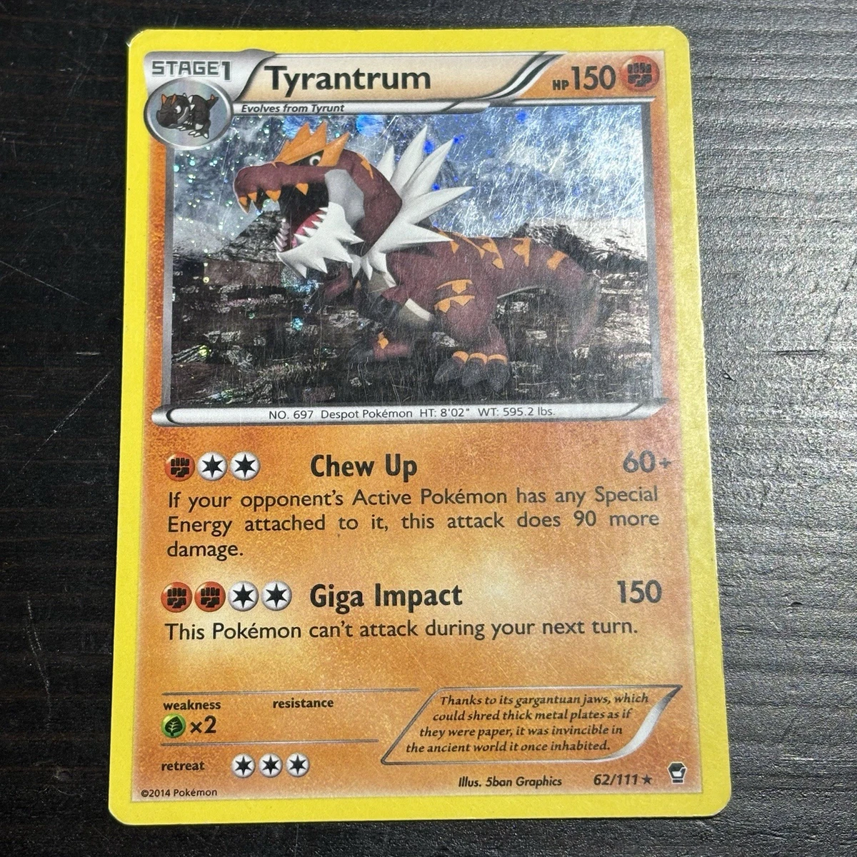 tyrantrum pokemon card value EX #XY70 Promo your opponent takes 2 Prize cards Collecting Tyrantrum Cards in Pokmon