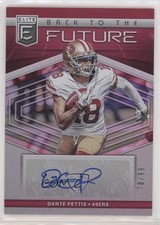 2019 Donruss Elite Back to the Future Signatures 78/99 Dante Pettis Auto 3l1