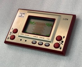 Nintendo GAME & WATCH LION with Box and Manual Japanese LN-08 1981