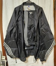 Vintage Adidas Tracksuit Mens XL Windbreaker Pants Jacket 90s Stripe 2 Piece Set