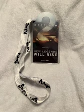 Destiny 2 White Variant Lanyard W/ Badge Official Bungie Employee Promo Rare 