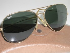 64/14 VINTAGE B L RAY-BAN W0500 G15 UV LARGEST GEP METALS III AVIATOR SUNGLASSES