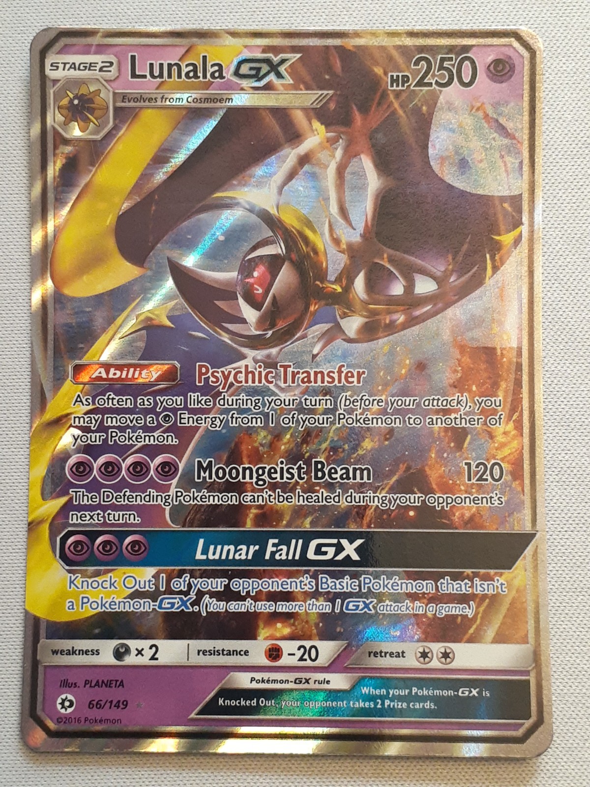  Lunala GX Sun & Moon 66 *NM/LP* 