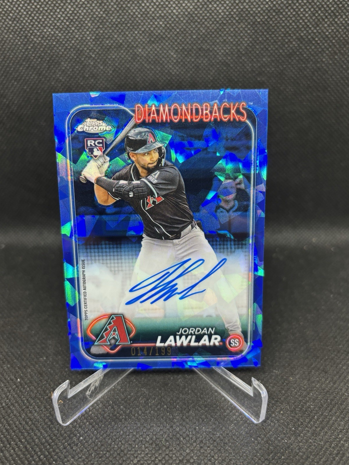 2024 Topps Chrome Update Sapphire Jordan Lawlar Auto RC #/199 Diamondbacks