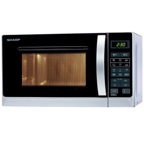 Sharp R642INW 2-in-1 Mikrowellengerät Silbermetallic 1000 Watt 20L (2. Wahl) - Bild 1 von 3