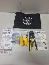 Klein Tools Networking Tool Kit RJ45 RJ11 Crimper Stripper Punchdown w/ Pouch