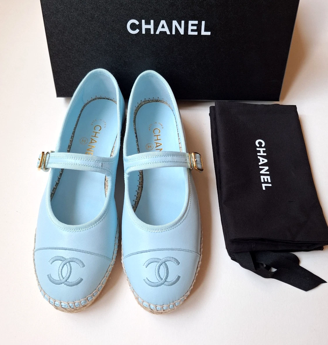 CHANEL Mary Jane Flats for Women with Upper Leather for sale | eBay