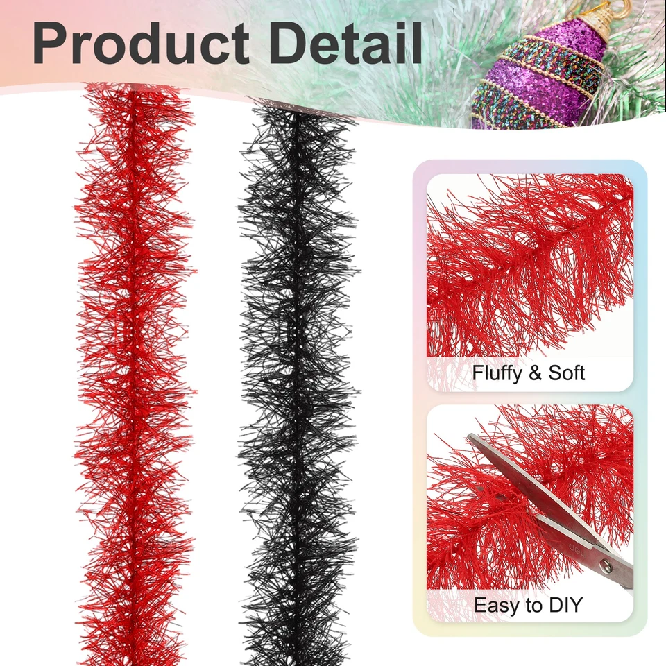 Boa de plumas de 5 pies, 8 piezas boas de plumas artificiales esponjosas, amarillas Foto 3 de 4