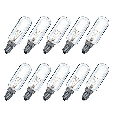 10 x Paulmann Röhrenlampe Glühbirne 40W E14 KLAR 80 x 25mm Glühlampe warmweiß