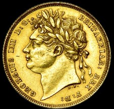 KING GEORGE THE IIII 1821 GOLD SOVEREIGN