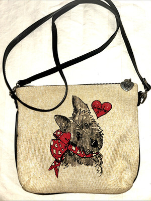 BRIGHTON Puppy Scottie Dog Crossbody Bag  Exercise? I d Rather Accessorize! 