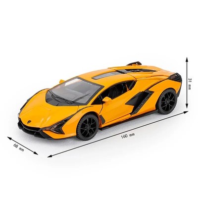 1:32 Lamborghini Diecast Model Car - Sound & Light, Pull-Back Action, Gift