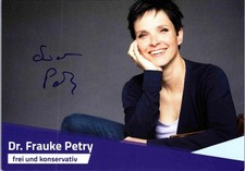 Original Autogramm Frauke Petry ex AfD Blaue ...