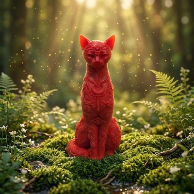 Flower Cat Mold for Candle Making, Soap, Resin, Plaster - Kitty Silicone Mould