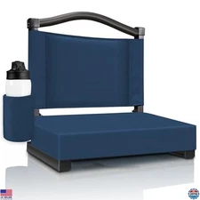 HABUTWAY Wide Stadium Seats with Back Support & Cushion - Comfortable Bleacher