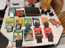 Atari CX-2625 Console And Games Lot With Boxes / Manuals