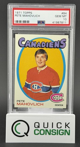 Pete Mahovlich #84 1971 Topps card