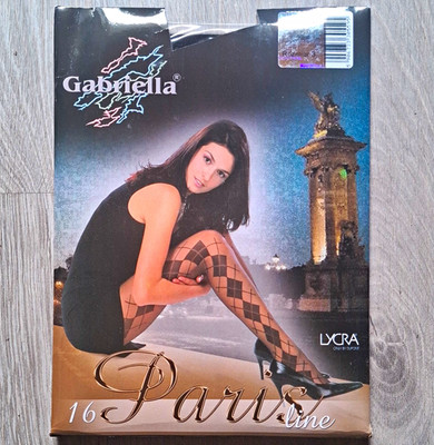 Gabriella Paris Line Feinstrumpfhose Damen 16 DEN Schwarz Gr. M