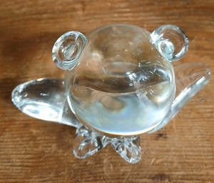 Crystal Frog Figurine