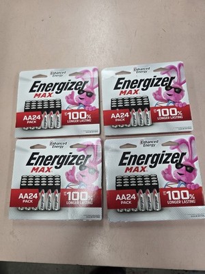 FOUR -NEW SEALED 24 PACK ENERGIZER MAX AA BATTERIES EXP 12/2040 1.5V FREESHIP.
