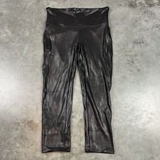 Spanx Leggings Womens Medium Black Cropped Athleisure Preowned