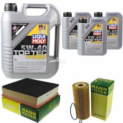 INSPEKTIONSKIT FILTER LIQUI MOLY ÖL 8L 5W-40 für VW LT 28-35 II Bus 2DM 2.5 TDI