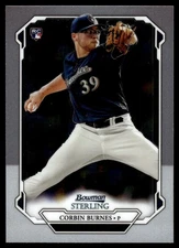 2019 Bowman Sterling #BSR-84 Corbin Burnes RC