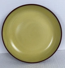 STEELITE International England 8.5" Deep Plate Saffron w/Brown Trim S6214RT001