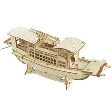 3D Wooden Puzzle for Adults  DIY Ship Shape Craft Model Sailboat Kits to Wood