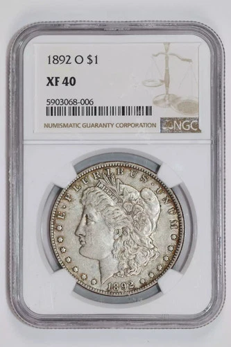 1892-O MORGAN DOLLAR NGC XF40
