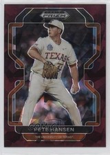 2022 Panini Prizm Draft Picks Burgundy Cracked Ice 6/23 Pete Hansen #PDP97 c2a
