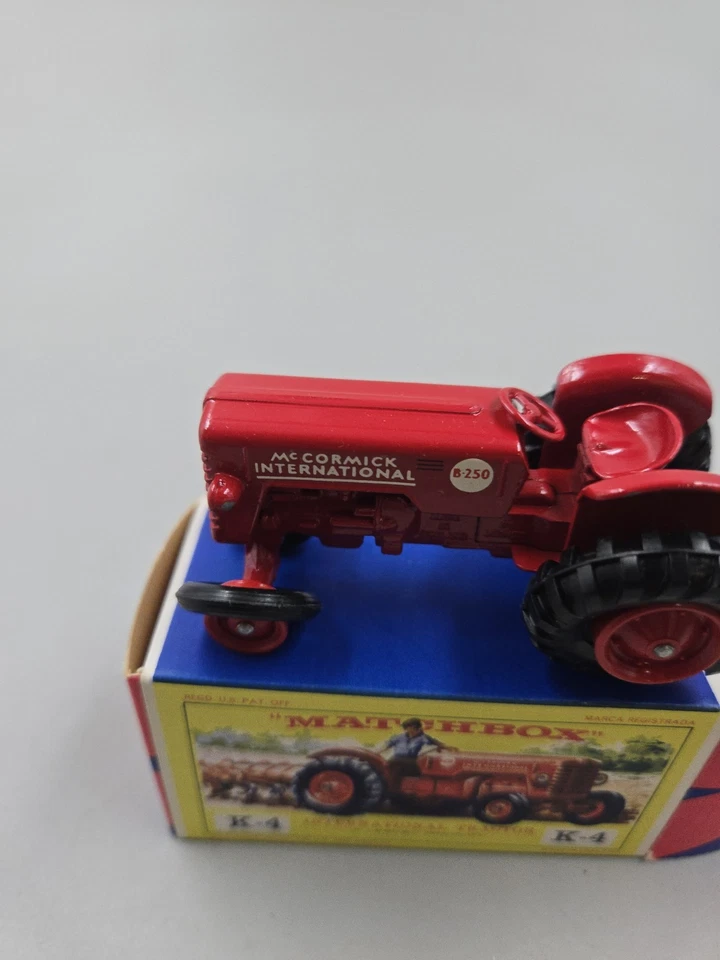 Vintage Matchbox Lesney King Size K-4 International Tractor With Original Box... - Image 2 of 4